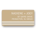 Crisp Stripe -- Wedding Address Label