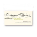 Flowing Calligraphy -- Elegant Rehearsal Dinner Invitations
