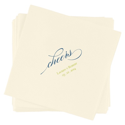 Toast to the Newlyweds -- Custom Beverage Napkins