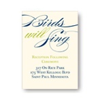 Sweet Calligraphy -- Reception Cards