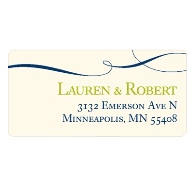 Flowing Love -- Wedding Address Label
