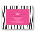 Wild Side Zebra Print -- Bachelorette Party Invitations
