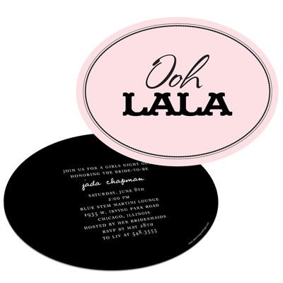 Ooh La La Lingerie -- Bachelorette Party Invitations