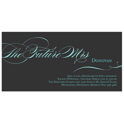 Classy Script -- Bachelorette Party Invitations