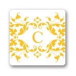 Monogram Vines -- Wedding Favor Stickers