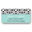 Mirrored Renaissance Design -- Stylish Wedding Address Label