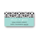 Mirrored Renaissance Design -- Stylish Wedding Address Label