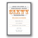 The Big 6-0 -- 60th Birthday Party Invitations