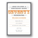 The Big 7-0 -- 70th Birthday Party Invitations