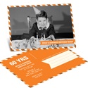 Postal Delivery -- Horizontal Birthday Invitation Postcards
