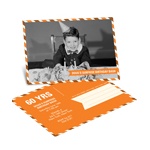 Postal Delivery -- Horizontal Birthday Invitation Postcards