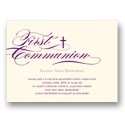 Flowing Script -- Elegant Communion Invitations
