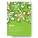 Hibiscus Fun -- Green Luau Party Invitations