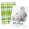 Hello Baby Boy -- Photo Vintage Baby Announcements