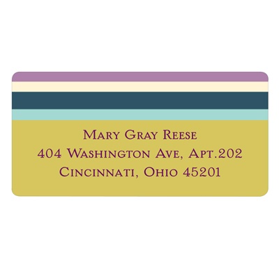 Sizeable Stripes -- Return Address Labels