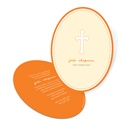 Oval Scallops -- First Communion Invitations