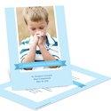 Repeated Ribbon Banner -- First Communion Photo Invitations