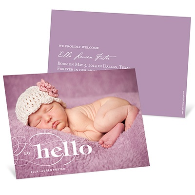 Joyful Greeting -- Photo Adoption Baby Announcements