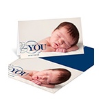 Contemporary Gratitude -- Baby Photo Thank You Cards
