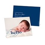 Contemporary Introductions -- Horizontal Photo Birth Announcements