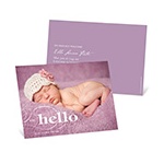 Classic Introductions -- Horizontal Photo Birth Announcements