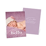 Classic Introductions -- Vertical Photo Birth Announcements