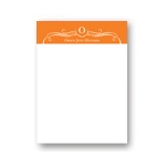Flowing Elegance -- Personalized Monogram Stationery