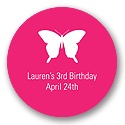 Beautiful Butterfly -- Kids Birthday Favor Stickers