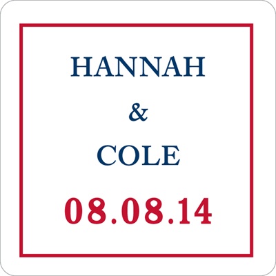 Freshly Framed -- Wedding Favor Stickers