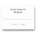 Grid Locked -- Wedding Invitation Reply Cards