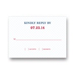 Grid Locked -- Wedding Invitation Reply Cards
