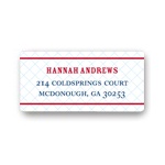 Grid Locked -- Wedding Return Address Labels