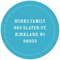 Blue Denim -- Kids Birthday Favor Stickers