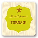 Sheriff Badge in Blue -- Gift Tag Stickers