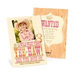 Yee-haw! -- Western Birthday Invitations in Pink