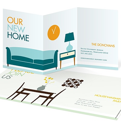 Peek Inside -- Housewarming Invitations