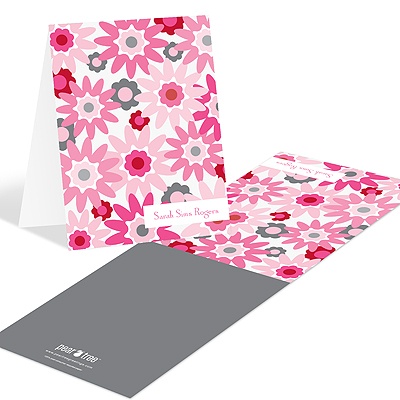 Fresh Blooms in Pink -- Floral Stationery