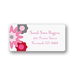 Fresh Blooms in Pink -- Floral Address Labels