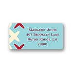 Creatively Chic in Red -- Unique Address Labels
