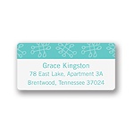 Playful Pattern in Blue -- Cute Address Labels