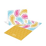 Playful Paisley in Pink -- Monogram Stationery Cards