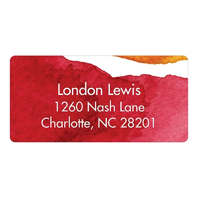 Watercolor Effect -- Stationery Address Labels