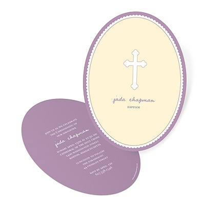 Round Moments -- Christening Invitations
