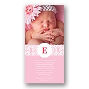 Symbolic Monogram -- Photo Baptism Invitations