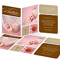 Trendy and Timeless -- Photo Baptism Invitations