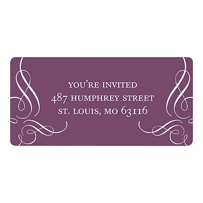 Flourish Framework -- Baby Shower Address Labels