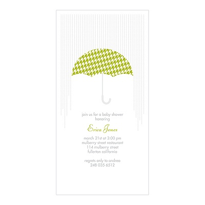 Baby Showers -- Umbrella Baby Shower Invitations