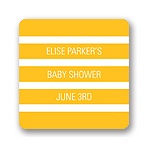 Mesmerizing Stripes -- Baby Shower Favor Stickers