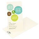 Floating Green Circles -- Creative Baby Shower Invitations