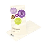 Floating Purple Circles -- Creative Baby Shower Invitations